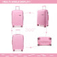 Kono 28 Inch Hard Shell PP Suitcase - Pink