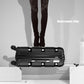 Kono 20 Inch Bright Hard Shell PP Suitcase - Classic Collection - Black