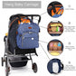Kono Wide Open Designed Baby Diaper Changing Backpack Dot - Navy