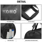 Kono Polyester Barrel Duffle Gym/Sports Bag - Black