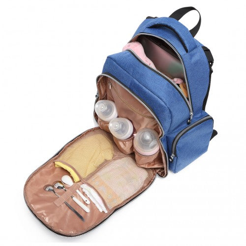 Kono Large Capacity Multi Function Baby Diaper Backpack Blue