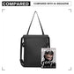 Kono Nylon Multi Way Drawstring Backpack Shoulder Bag - Black