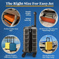 Cabin Max Anode Set of Two 45x36x20cm Lightweight Hand Luggage Suitable for Easyjet Under Seat Aegean Blue/Graphite, 45x36x20