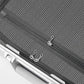 PRIMICIA GinzaTravel New Classic Aluminum Frame Fashion Bright Color Suitcase with TSA Lock No Zipper（Colorful Series）, Milky White, Checked-Large 28", New Classic Aluminum Frame Fashion Bright Color