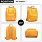 Kono Large Polyester Laptop Backpack - Yellow