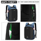 Kono Reflective USB Charging Interface Backpack - Navy