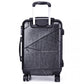 Kono Bandage Effect Hard Shell Suitcase 20 Inch Luggage Set Grey