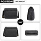 Kono Classic Expanding Messenger Bag - Black