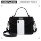 Miss Lulu Matte Leather Midi Handbag - Black