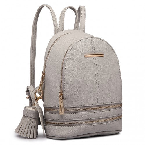 Miss Lulu Leather Look Small Fashion Backpack