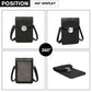 Miss Lulu Multi Use Purse Clutch Mini Shoulder Bag - Black