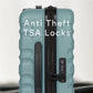 ANTLER - Cabin Suitcase - Clifton Luggage - Size Cabin, Mineral - 20x40x55, Lightweight Suitcase for Travel & Holidays - Spinner Carry On Suitcase with 4 Wheels & Twist Grip Handle -TSA Approved Locks
