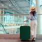 CALDARIUS Suitcase Medium Size| Hard Shell | Lightweight | 4 Dual Spinner Wheels | Trolley Luggage Suitcase | Medium 24" Hold Check in Luggage | Combination Lock (Olive Green, Medium 24'')