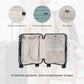 ANTLER - Cabin Suitcase - Clifton Luggage - Size Cabin, Mineral - 20x40x55, Lightweight Suitcase for Travel & Holidays - Spinner Carry On Suitcase with 4 Wheels & Twist Grip Handle -TSA Approved Locks