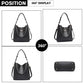 Lulu 2 Piece Bucket Tote Bag Set - Black