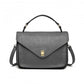 Miss Lulu Functional Satchel Handbag - Grey