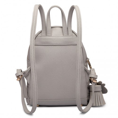 Miss Lulu Leather Look Small Fashion Backpack