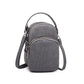 Kono Compact Multi Compartment Cross Body Bag - Grey
