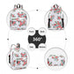 Miss Lulu Large Backpack Flower Polka Dot - White