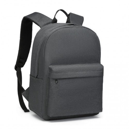 Kono Large Functional Basic Backpack - Dark Grey