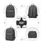 Kono Large Functional Basic Backpack - Dark Grey