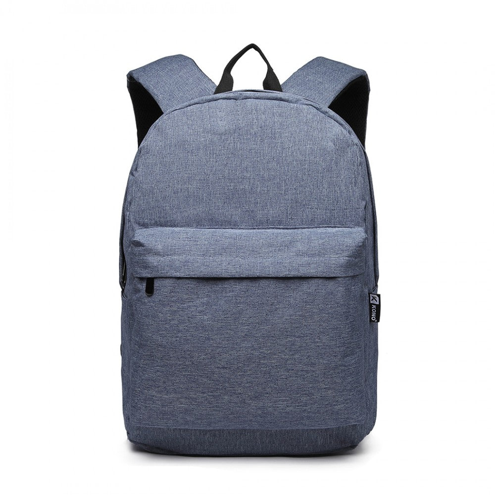 Kono Large Functional Basic Backpack - Blue