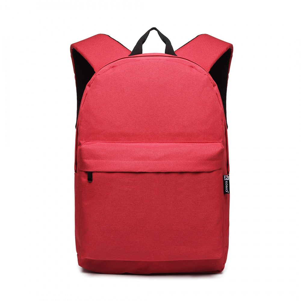 Kono Large Functional Basic Backpack - Red