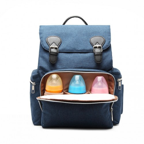 Kono Travel Baby Changing Backpack With USB Charging Interface - Navy