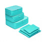 Kono 6 Piece Polyester Travel Luggage Organiser Bag Set - Blue