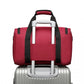 Kono Structured Travel Duffle Bag - Burgundy