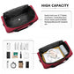 Kono Structured Travel Duffle Bag - Burgundy