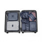Kono 8 Piece Polyester Travel Luggage Organiser Bag Set - Navy Blue