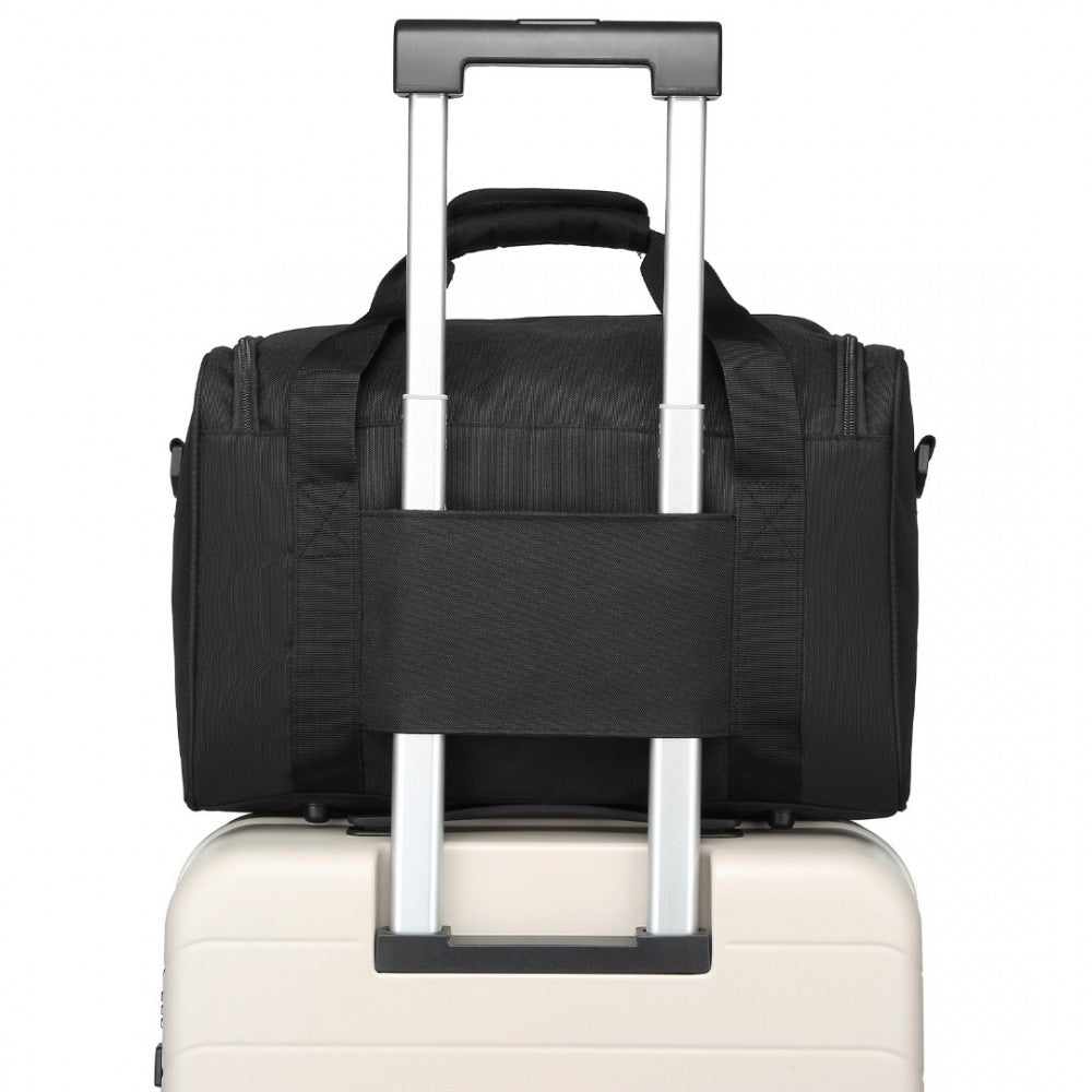 Kono Structured Travel Duffle Bag - Black