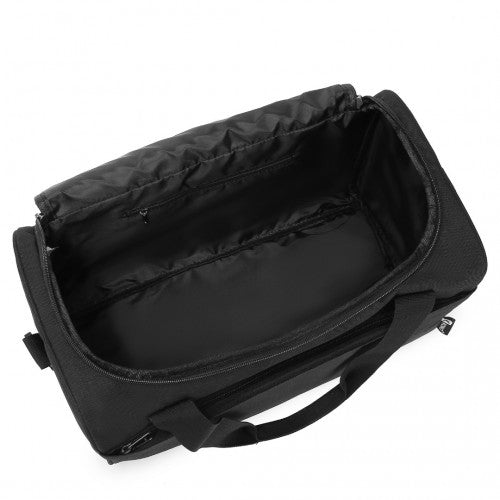 Kono Structured Travel Duffle Bag - Black