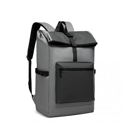 Kono Durable Water-Resistant Stylish Backpack - Grey