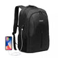 Kono Large Backpack With USB Charging Interface - Black