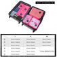 Miss Lulu 6 Piece Polyester Travel Luggage Organiser Bag Set - Plum
