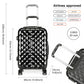 Kono Multifaceted Diamond Pattern Hard Shell 20 Inch Suitcase - Black