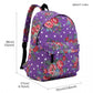 Miss Lulu Large Backpack Flower Polka Dot  - Purple