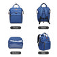 Kono Wide Open Designed Baby Diaper Changing Backpack - Blue