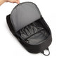 Kono Glow In The Dark Waterproof USB Charging Backpack With Pencil Case - Black