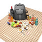 Kono Canvas Picnic Backpack - Grey
