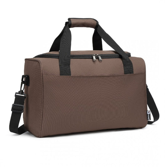 Kono Structured Travel Duffle Bag - Brown