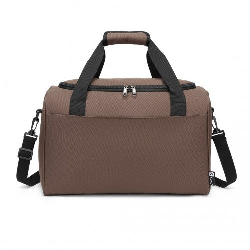 Kono Structured Travel Duffle Bag - Brown