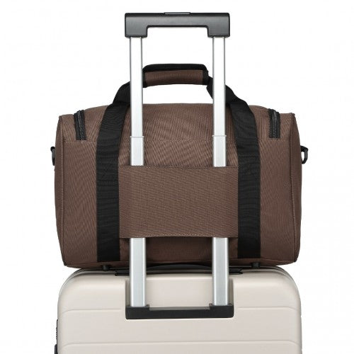 Kono Structured Travel Duffle Bag - Brown