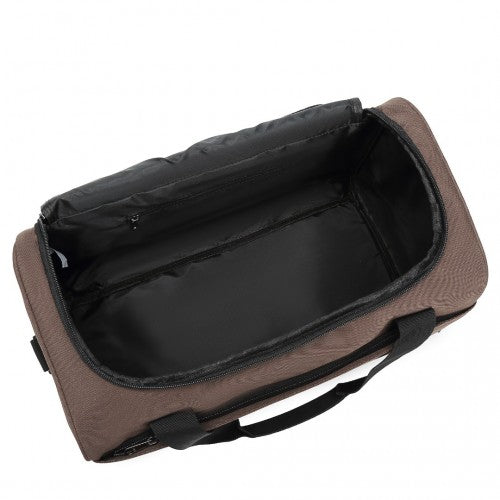 Kono Structured Travel Duffle Bag - Brown