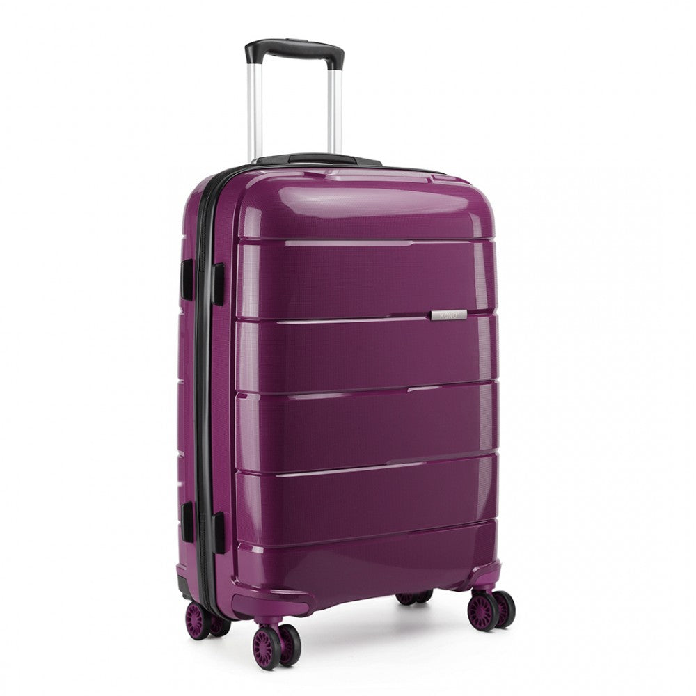 Kono 28 Inch Hard Shell PP Suitcase - Purple