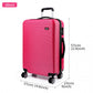 Kono 20 Inch Suitcase Horizontal Stripe Luggage - Plum