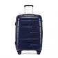 Kono 24 Inch Hard Shell PP Suitcase - Navy