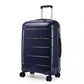 Kono 24 Inch Hard Shell PP Suitcase - Navy